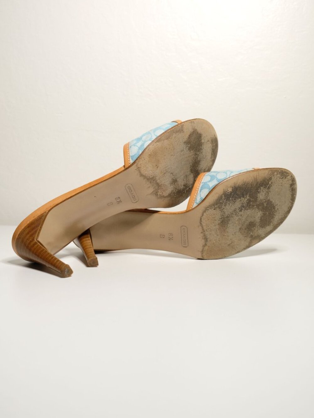 Y2K Coach Louise Sandals, A0029, Pool/Natural, 8.5 M - Picture 8 of 16